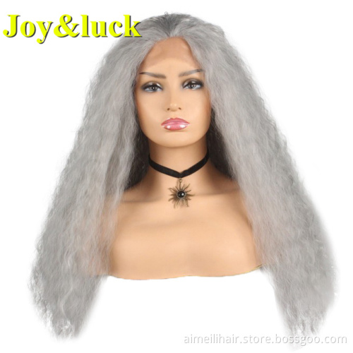 Lace Front Wholesale Wigs For Women Party Or Daily Wear Long Natural Curly Black Color Lacefront Ladies Synthetic Hair Wigs